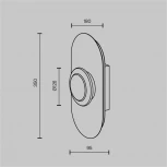 Настенный светильник Maytoni Pharao MOD361WL-L20BS3K (LED, 220V)