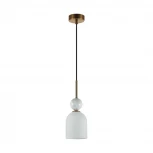 Подвесной светильник Odeon Light Lolla 4359/1B бронзовый/белый/камень/металл IP20 E14 40W 220V