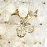 Подвесная люстра (12049/10P Brass) Indigo Fiori V000556 (220V, на тросе, цветы)