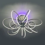 Потолочная люстра RGB на штанге Citilux Salma Smart CL224A171 (LED, 220V, голосовое управление, пульт управления, управление смартфоном, умный дом - Алиса, Маруся, Экосистема Сбер)