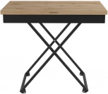 Стол универсальный трансформируемый АНДРЭ Loft ЛДСП дуб вотан/чёрный от фабрики Mebelik