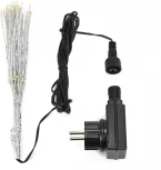 Гирлянда Роса "Еж" 20см Белая, 60 LED, Провод Прозрачный Проволока, IP67