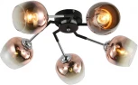 Люстра потолочная Miley 1176/5P E27*60W Black/Chrome