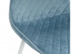 Стул Woodville на металлокаркасе Capri blue / white 11840