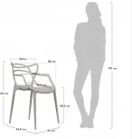 Комплект из 4-х стульев Bradex Home Masters серый (FR 0133K)