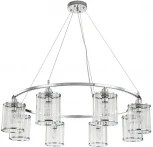Подвесная люстра 13022/8P Chrome Indigo Dante V000408 (220V, на тросе, круглые)