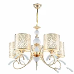 Подвесная люстра Arte Milano Florentia-9787 309787/5 Wh/Gd (220V, на цепи)