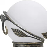 Наземный фонарь Кузнечное дело Галактика 23-002-ЧЗ (220V, ковка, шар, листья, под старину, IP54)