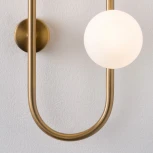 Настенное бра Hoop Wall H77 Gold ImperiumLoft Hoop-Wall01 (140761-26) (220V, шар, бусы)