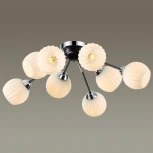 Люстра потолочная Danika 4593/8C хром, черный E27 8*40W