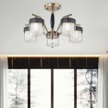 Потолочная люстра на штанге Arte Milano Napoli-2646 332646/5 AB+BK (220V, подвески)