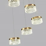 Подвесная люстра каскадная Odeon Light Fivre 5032/30L античн.бронза/металл/акрил LED 30W 4000K 1958лм (220V, на проводе)