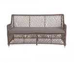 Диван двухместный из искусственного ротанга, цвет коричневый 4SIS Латте YH-C2169W brown