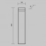 Наземный уличный светильник Maytoni Sten O444FL-L13GF3K2 (LED, 220V, IP65)
