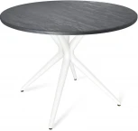 Стол Sheffilton SHT-TU30/TT 90 МДФ белый/каменный уголь