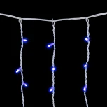 Гирлянда Бахрома 3,2 x 0,9 м Синяя 220В, 232 LED, Провод Белый Каучук, IP65