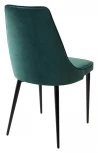 Обеденный стул M-City NEPAL-P ЗЕЛЕНЫЙ #19, велюр/ черный каркас