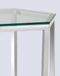 Журнальный стол Stool Group ГЕКС серебро УТ000004638