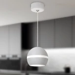 Подвесной светильник ЭРА PL21 WH (220V, на проводе, шар)