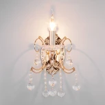 Бра Eurosvet Collana 10096/1 золото/прозрачный хрусталь Strotskis