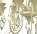 Подвесная люстра Arte Milano AM349920 349920/8-4 CG (220V, подвески, на цепи, подсвечник, свеча)