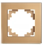 Рамка на 1 пост (золото) Stekker Катрин 49032