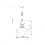 Уличный светильник подвесной Elektrostandard Talli черный GL 3002H (220V, на цепи, IP44)