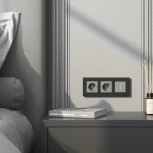 Рамка на 3 поста (черный софт) Werkel W0032908 (a062801)