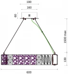 Подвесная люстра Fluorite Ravissement FL1068-6P (LED, 220V, хрусталь, на тросе, круглые)