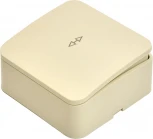 Переключатель одноклавишный (слоновая кость) Stekker София 49478