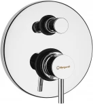 Смеситель Margaroli Moderna RU2008AA01CR для ванны с душем, С ВНУТРЕННЕЙ ЧАСТЬЮ