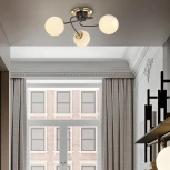 Потолочная люстра Arte Milano Neapolis-76408 276408/3 BK/GD (220V, шар)