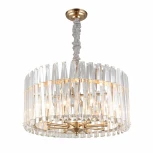 Подвесная люстра Aployt Verene APL.808.13.08 (220V, хрусталь, на цепи, свеча, круглые)