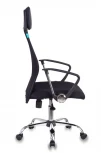 Кресло руководителя Бюрократ KB-6N черный TW-01 TW-11 сетка/ткань с подголов. крестовина металл хром