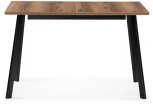 Стол деревянный Колон Лофт 120 25 мм дуб делано темный / матовый черный 489647 Notta
