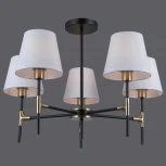 Потолочная люстра на штанге ILLUMICO IL0185-5CSQ-24 BK AB CASTOR