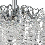 Потолочная люстра Escada Sardena 2106/8P Светильник на штанге 8х40Вт E14, металл/хрусталь, хром/прозрачный