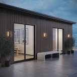 Настенный уличный светильник с переключ. цв. температуры Novotech Strait 359590 черный IP54 LED 10W 220V 3000К\4000К\6000К