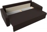 Диван прямой Лига-009 (Коричневый/Экокожа) Лига Диванов арт.118064