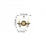 Бра F-Promo Chateau 2163-2W (220V, подвески, подсвечник, свеча, под старину)