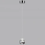 Подвесной светильник Odeon Light Sono 5100/5L хром/прозрачный/акрил "2 в 1" LED 5W 4000K (220V, на проводе, шар)