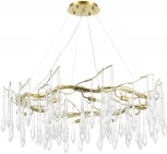 Подвесной светильник ST Luce Teardrops SL1660.203.12 Шампань/Шампань, Прозрачный G9 12*5W 4000K (220V, на тросе)