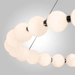 Подвесной светильник светодиодный AM Group PEARL PEARL-D800 CH (220V, на тросе, шар, бусы)