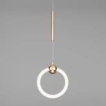 Подвесной светильник Eurosvet Rim 90165/1 золото (LED, 220V, на проводе, кольцо)