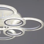 Потолочная люстра светодиодная на штанге с пультом Reluce 09812-3.3-4+4A WH (RGB) (220V)