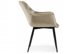 Обеденный стул на металлокаркасе Woodville Remo champagne / black 11951