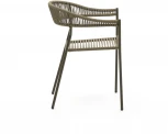 Стул уличный La Forma (ex Julia Grup) Futadera (Зеленый/ Сталь,Веревка)