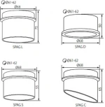 Встраиваемый точечный светильник без цоколя Kanlux SPAG 27326 (12V, круглые)