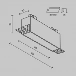 Встраиваемый светильник под гипсокартон Maytoni Basis DL066-12W3-6K-TRS-W (LED, 220V)