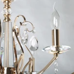 Подвесная люстра De City Свеча 683014606 (220V, хрусталь, подвески, на цепи, подсвечник, свеча)